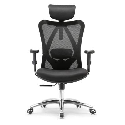 China (Height)Simple And Modern Adjustable Height Support Office Chair Black Mesh Home Office Computer Chair Lift Staff Conference Chair for sale