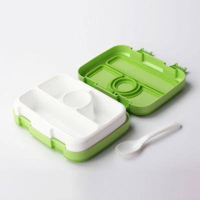 China Amazon Sustainable Cute Hot Sale Customized Bento Box 4/5 Compartments Bpa Free School Kids Lunch Box With Water Bottle Set for sale