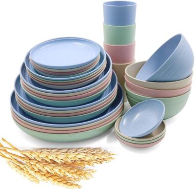 China Sustainable Innovative Wheat Straw Cutlery Set Household Japanese Style kKtchen Trimmings Drop Proof Tray for sale