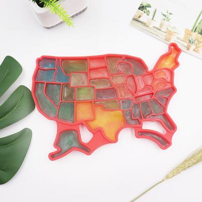 China Sustainable Manufacturer Tray Custom USA OEM Silicone Ice Cube Trace Ice Cube Mold for sale