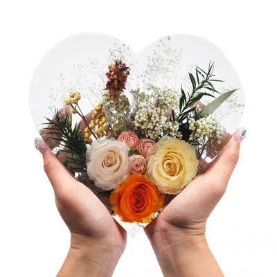 China Viable Square Hexagon Heart Silicone Molds Large Resin Molds Casting Epoxy Resin Molds For Flower Preservation for sale