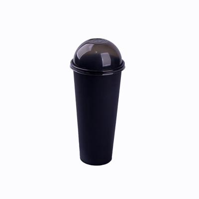 China Disposable drink cup all color black boba tea 16oz disposable plastic cups with custom logo logo printed for sale