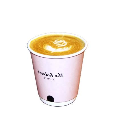 China Custom Disposable Disposable Cappuccino Espresso Printing Hot Drinks Paper Coffee Cups With Lids for sale