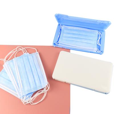 China Eco-friendly Plastic Portable Antibacterial Mask Case Storage Mask Stock Factory Box For Mask for sale