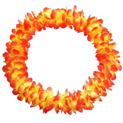 China Tropical Silk Flower Lei Garland Luau Hawaii Decor From Amazon Seller Hot Hawaiian Leis Necklace Gifts Wedding 2020 for sale