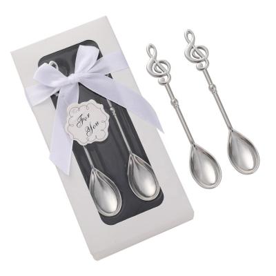 China Wedding Favors Birthday Party Decor 2020 New Arrivals Factory Product Wedding Favor Gift Stainless Steel Heart Teaspoon Fork Set for sale