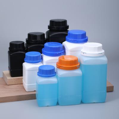 China Laboratory Screw Cap Plastic Reagent White Hdpe Sample Bottles For Fertilizer Storage for sale