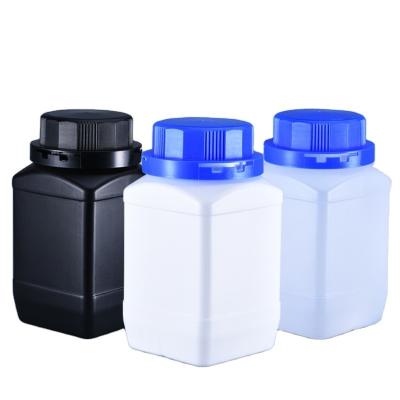 Cina Bianco Traslucido Nero Laboratorio Scientifico Bottiglie Larghe Bocca Bottiglie Di Plastica Per Reagenti Liquidi in vendita