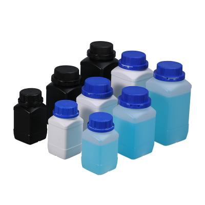 China 1000ml Food Grade HDPE Square Bottle for Laboratory Classification and Custom Packaging for sale