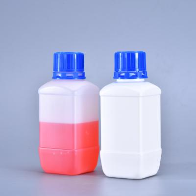 China 250 ml de garrafa de reagente químico reciclado branco quadrado garrafas de laboratório de plástico HDPE à venda