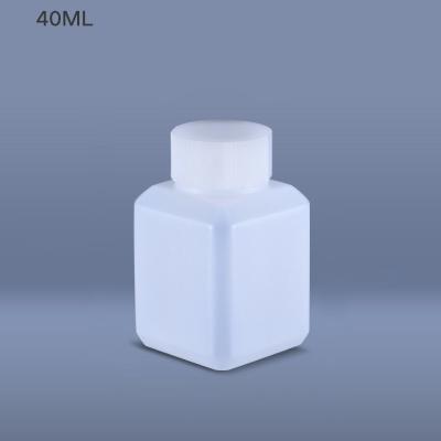 China 40ml Sealed Reagent Bottle Narrow Mouth Containers HDPE Agrochemical Liquid Packaging for sale