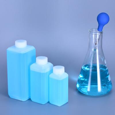 China HDPE Square Plastic Lab Bottles Biochemistry Medical Custom Label Printing for sale