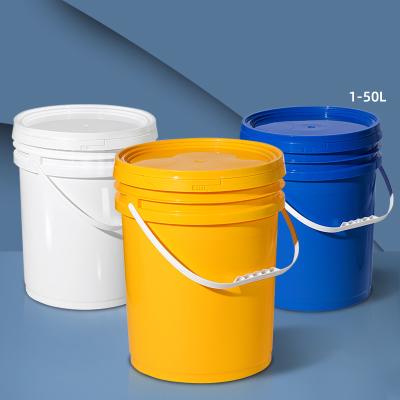 China 15L Recycled Plastic Bucket for Oil Transport Container with Seal Handle and Material for sale