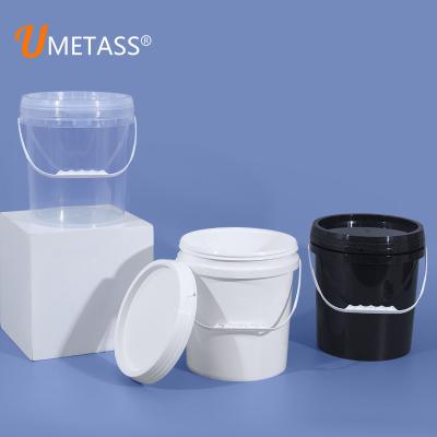 China 10L Plastic Bucket With Tamper Evident Lid For Thinner Lubricant Material Capacity 10L for sale