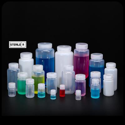 China Transparent laboratorium PP plastic biologisch klein reagens fles breed mond Te koop