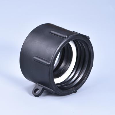 China Round PP Durable IBC Tank Adapter S60*6 Coarse Thread To 20MM Fine Thread Thicken Water Tank Fittings for sale