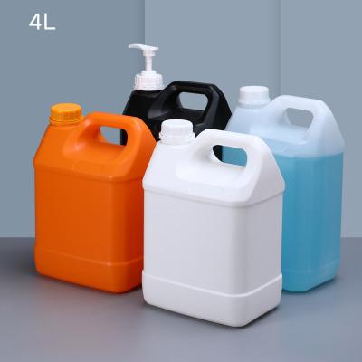 China OEM Customized UMETASS 1 Gallon 4 liter Pail HDPE White Clear Jerry Can Bottle with 40%PCR for sale