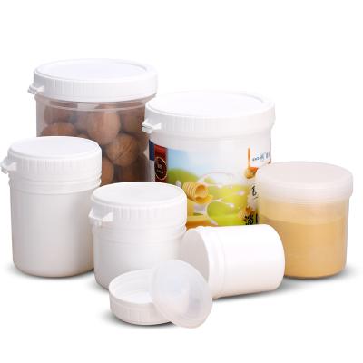 China 1L Capacity Food Grade HDPE Plastic Jar for Packaging Tea Coffee Powder Jam Honey for sale