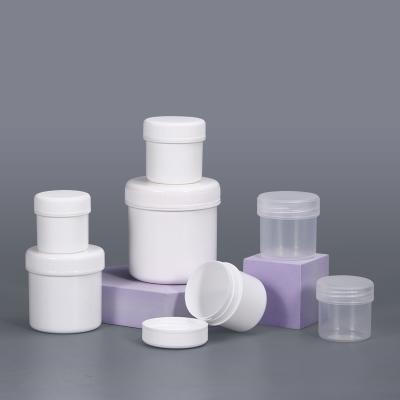 中国 空っぽの化粧品 4オンス プラスチック容器 クリーム保管用 ホワイト クリア 販売のため