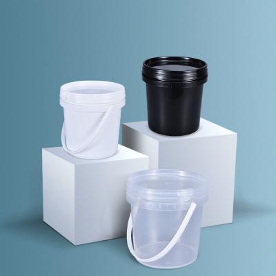 China Eco-friendly Food Grade 1L Clear Plastic Bucket with Lid Support OEM/ODM for sale