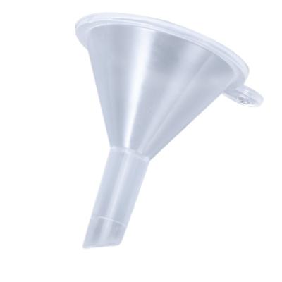 China PP Laboratory Clear Plastic Flask Funnel 50mm 75mm 120mm OBM Te koop