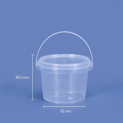 China Store Your Ice in Style with 1000ml Round Plastic Bucket and Lid Set for sale