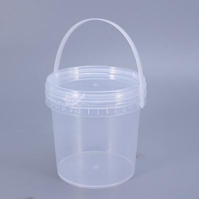 China Water Bucket with Customize Print Transparent Food Grade Impact Resistant Plastic for sale