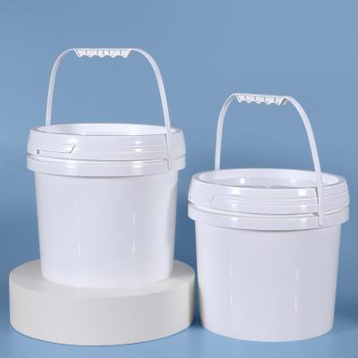 China Food Pickle Storage Pail 4L Plastic PP Bucket With Sealing Lid Heat Transfer Printing for sale