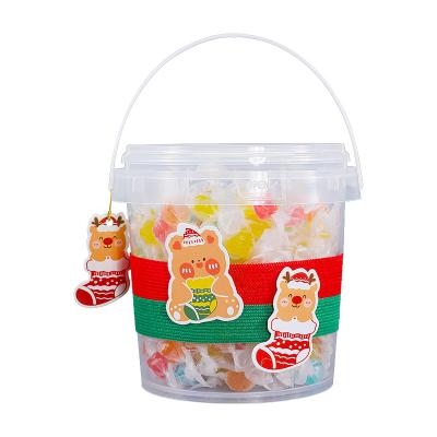 China Multiple Specification Plastic Food Storage Bucket with Pull-Ring Cap and Custom Logo for sale