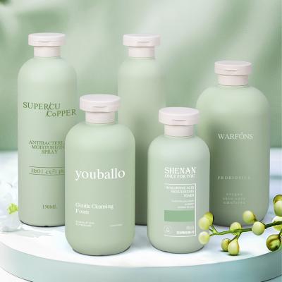 Cina Avokado Verde Bottiglia di plastica vuota cosmetica da 500 ml per shampoo e balsamo in vendita