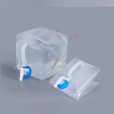 China Customized Logo Folding Water Storage Container Collapsible 5L 10L 20L Plastic Jerry Can for sale