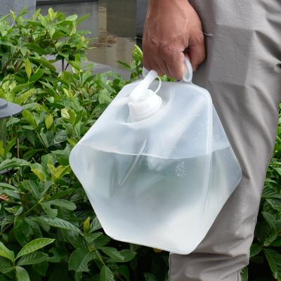 China 10 liter Jerry Can met handvat Container Opvouwbaar voor waterpot buiten opslag Te koop