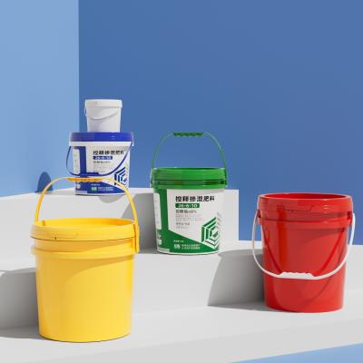 China Personalized 1 Gallon Plastic Buckets PP Plastic Small Silkscreen Printing for sale