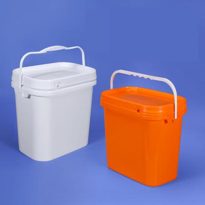 China 220mm Height 6L Rectangular Bucket Store Food , Agricultural Products for sale