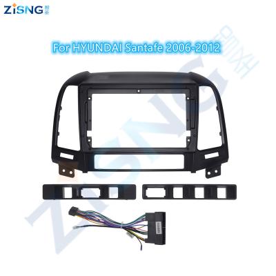 China For Car Radio Screen Car Android Visual Radio Player With Cable Fascial View Dash Kits Car Wiring Harness For HYUNDAI Santa Fe 2006-2012 for sale