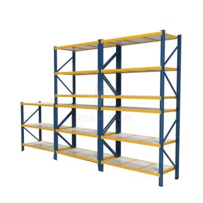 China Light Duty Steel Warehouse Storage Shelving Boltless Shelving Racking for sale