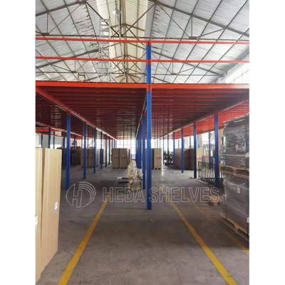 China Working Corrosion Protection HEDA Metal Rack Loft Attic Mansard Loft Mezzanine for Rack Shelves Shelf Racking for sale