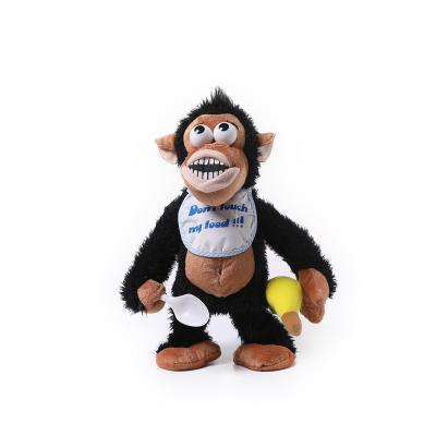 China Stuffed Animal Monkey Stuffing Toy Custom Electronic Plush Multi Functional Monkey Doll Toys for sale