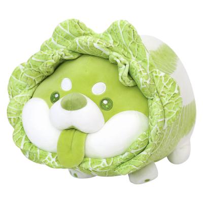 China 2021 New Decorative Vegetable Dog Large Pillow Filled Pig Vegetable Doll for sale