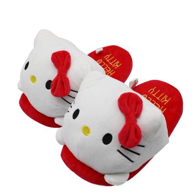 China Fashion\Soft Plush Toy For Warming Manufacturer Cotton Comfortable\Durable Cute Red Wholesale Slippers Lifelike Animals Stuffed for sale