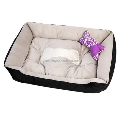 China Multi Color Promotion Customization Washable Plush Dog Bed Soothing Pet Bed or Gifts for sale