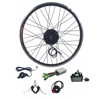 China Popular kit 36v 350w electric bicycle hub motor wheel kit brushless ebike conversion kit with sw900 16