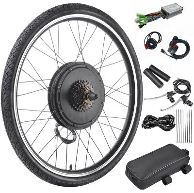 China Electric bicycle hub motor kit 36v 350w ebike front/rear wheel gearless conversion kit electric bike motor kit with tire 16