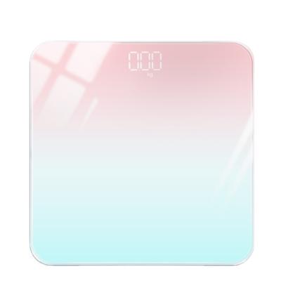 China WITH LID Weighing health scales gradient optional charging LED hidden screen body electronic scales for sale