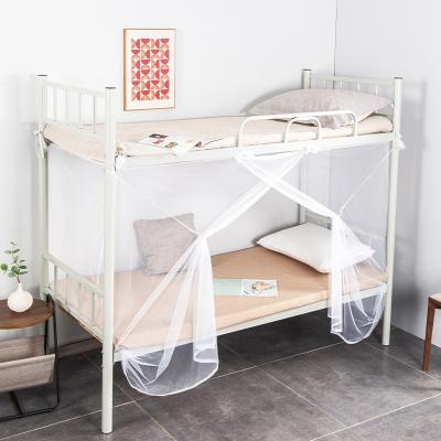 China LLIN Free installation single door single student dormitory bunk bed mosquito net for sale