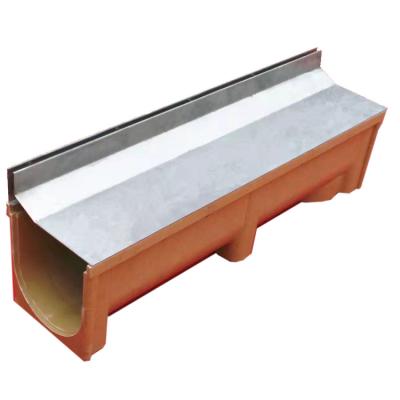 China Modern Corrosion Resistant Polymer Concrete Channel Special EN1433 Precast U-sharp Channel for sale