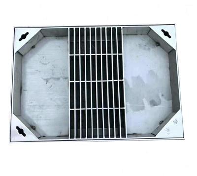 China Hot Sale Modern Full Types Custom Multi Open Square Recessed Stainless Steel Manhole Mount And Hood for sale