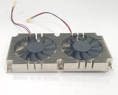 China Aluminum Home Appliances Radiator With Fans For Thermoelectric Cooler for sale