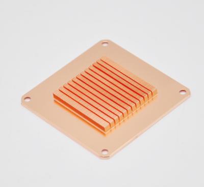 China Ultrathin 0.15mm CPU Fin Copper Heatsink For Water Cooling System for sale