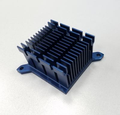 China Blue Anodizing Aluminum Heatsink AL6063 Radiator for sale